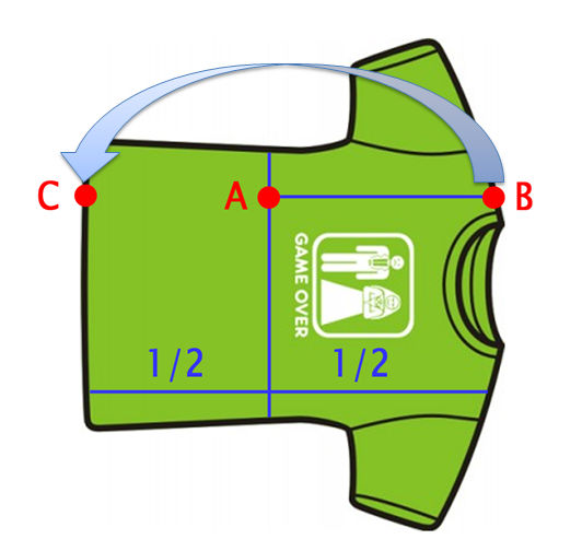 Схема складывания футболки